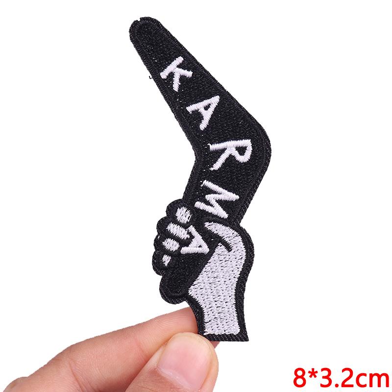 Hats Jeans Embridered DIY Letter Slogan Embroidery Sew Patch Iron On Patches For Clothing Thermoadhesive Patches Jackets DIY