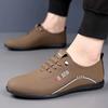 Men's leather shoes are light in autumn, and men's casual leather shoes are soft-soled men's shoes. Driving shoes are trendy and casual shoes.