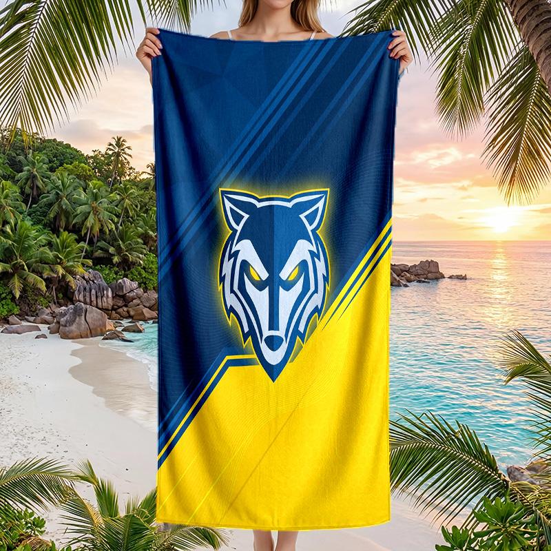 Warrington Wolves Mode Strandtuch Tragbar Weich Schnelltrocknend Handtuch Für Schwimmen Camping Urlaub
