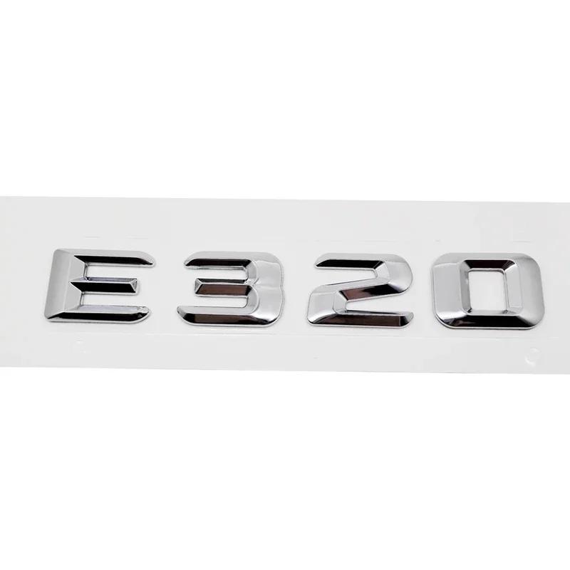 Car Rear Trunk Number Letter Sticker Tail Box Emblem Badge for Mercedes Benz E Class E300 E320 E350 E400 E420 E430 E500 E550
