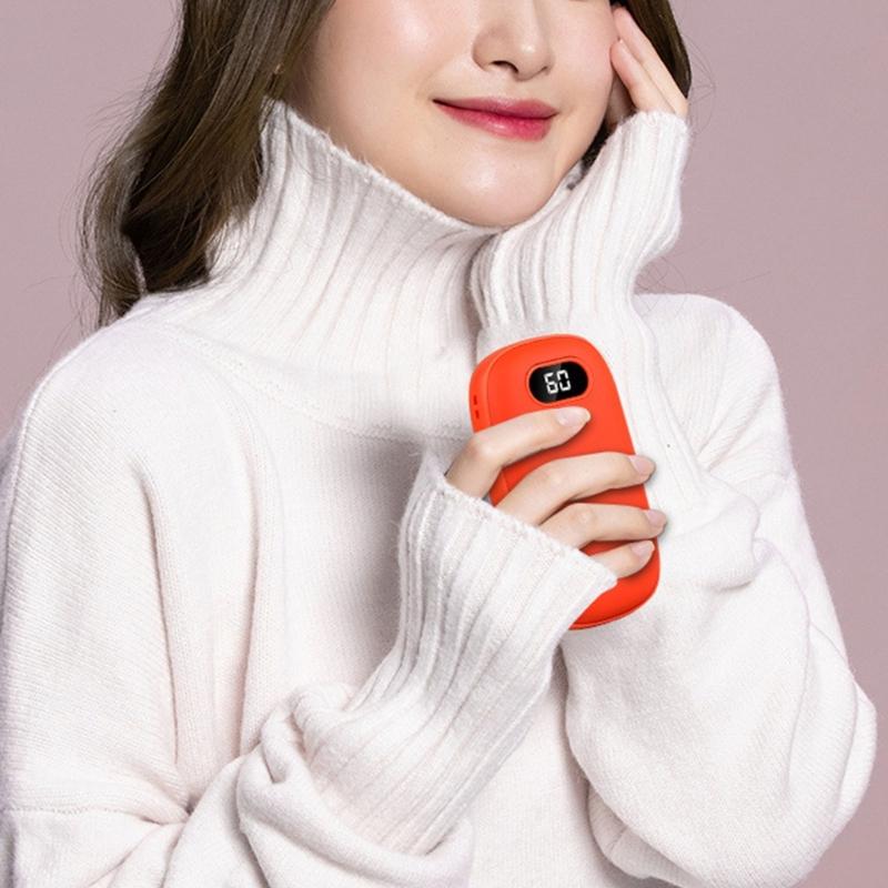 Pocket Sized Electric USB Hand Warmer Stay Warm in Cold Weather Power Banks Style and Convenience Heaters for Office Use
