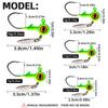 Anti-Snagging Soft Lead Head Jig Hook with Weight 1.75g-7g for Lure Fishing Ocean Beach Use