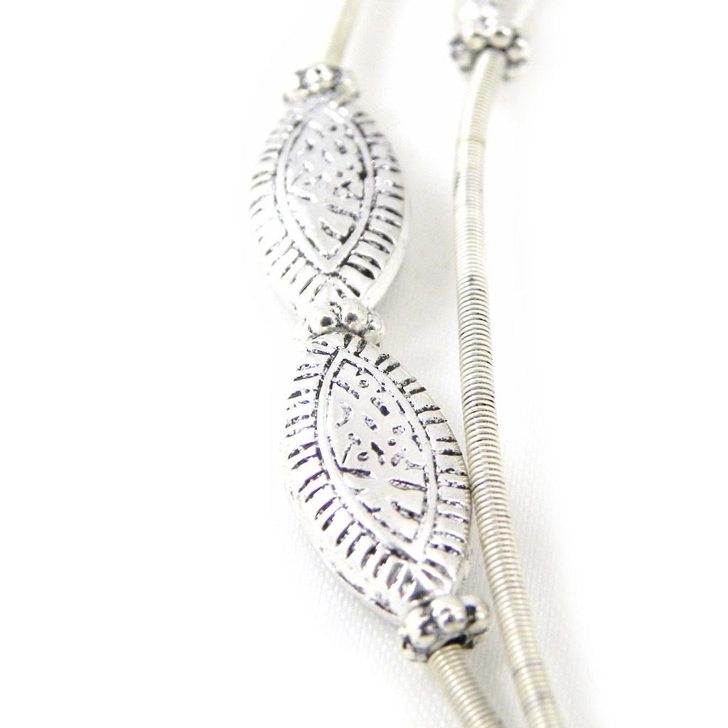 Les Trésors De Lily [H0562] - Collier Créateur 'Kilimanjaro' argenté