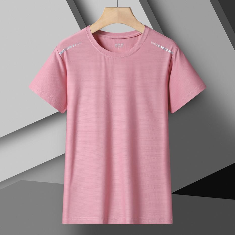 Maglietta da Corsa Riflettente da Donna ad Alta Elasticità Traspirante Asciugatura Rapida Seta di Ghiaccio Top Sportivo per l'Estate Manica Corta Fresca T-shirt Attiva