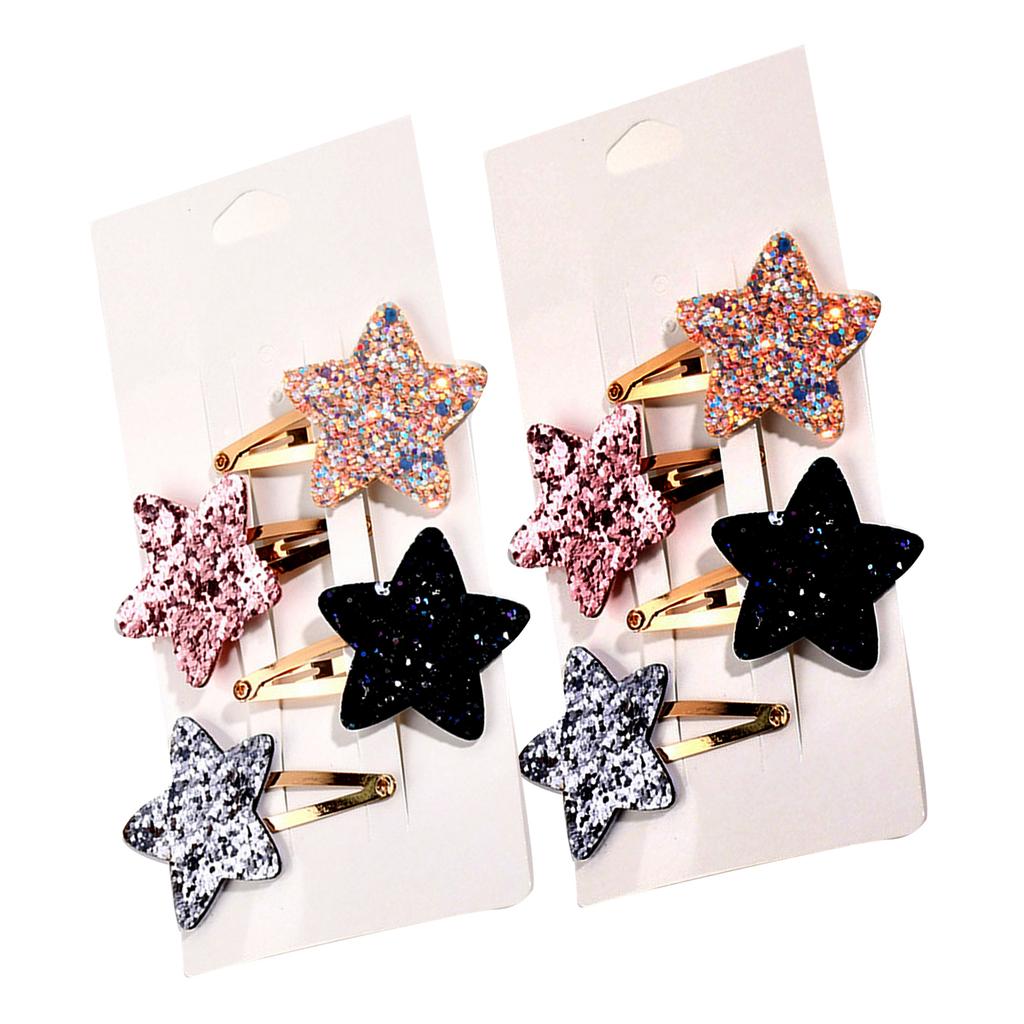 Girls Hair Clip Glitter Women Kid Hairgrips Adorkable Headdress Barrettes Glitter Shape Sweet 2000s Girls Hairpins