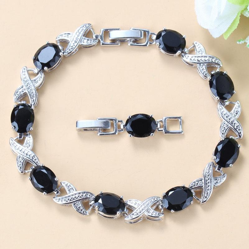 Bridal Wedding Jewelry Natural Colorful Cubic Zirconia Adjustable Length Link Bracelet Bangle For Women Gift