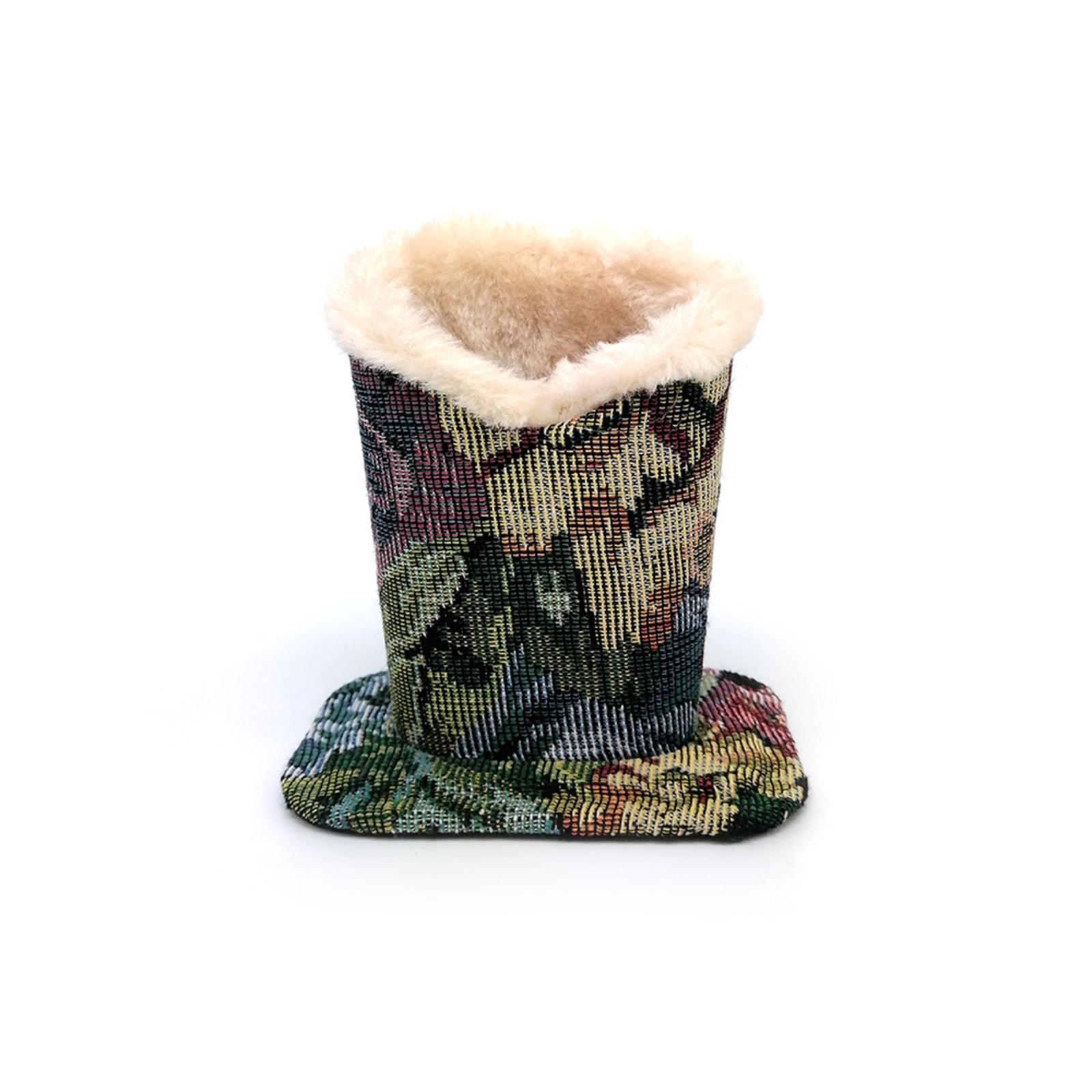 

Плюшевый держатель для очков Кожаная подставка для демонстрации очков Тканевый держатель для карандашей Стильное минималистичное решение для хранения очков One Size