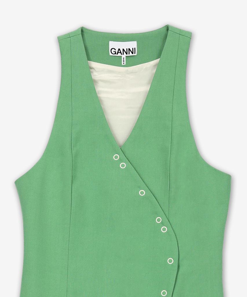 Gani Suiting Mini Dress - Green / F7594484