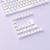 Jelly Texture Keycaps Set: Side-Engraved MDA Profile, 132 Keys, Transparent Outer Layer, Solid Color Inner Layer