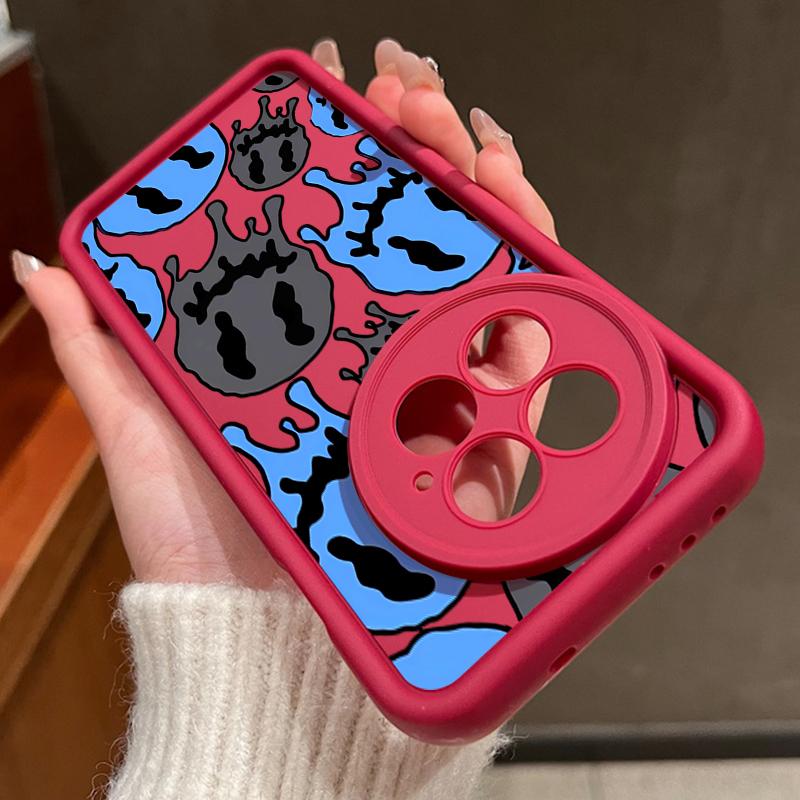 Shockproof Matte TPU Soft Phone Case Shell For OnePlus 13 12 13R 13T 12R ACE 5 3 2 11R Funny Skull Pattern Lens Protection Anti-Fall Cover