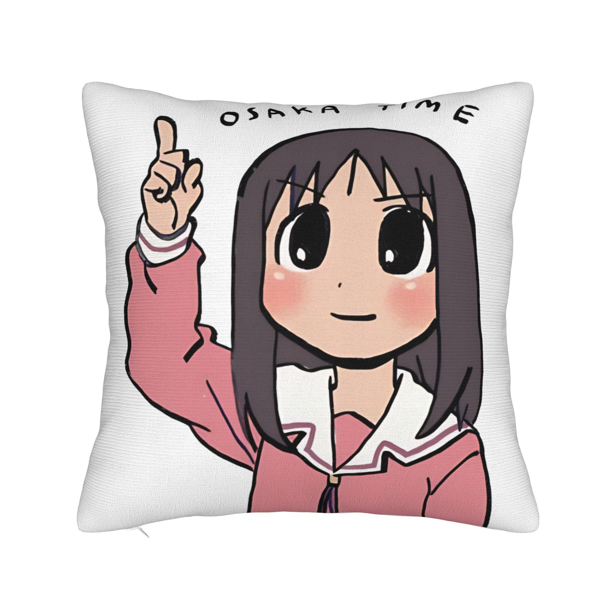 

Я рисую Осаку, указывающую вверх Текст Osaka Time Наволочки Azumanga Daioh Наволочка для дивана кушетки кровати гостиной 30x30CM(12x12in)