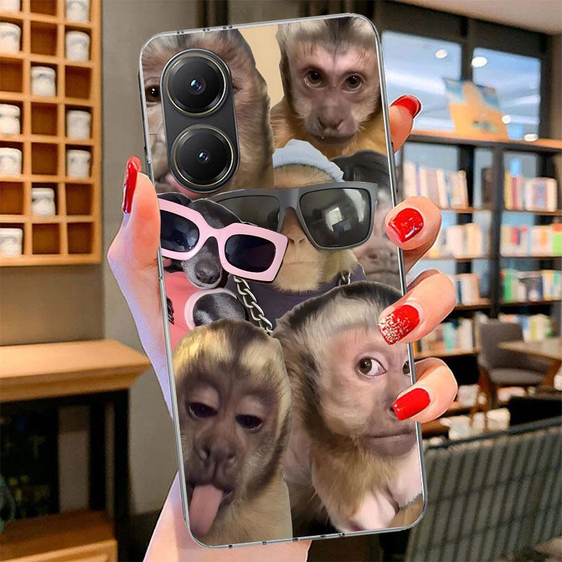 

Monkey Memes Phone Case For Xiaomi Poco F7 Ultra X7 X6 X5 Pro M7 Redmi 15C 15 13C 13 12C 12 10C 10 9A 9C 9T 9 Shell Poco F7 Ultr Redmi 15 5G