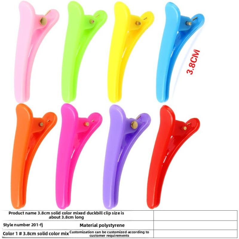 Children's Jelly Hair Clips Hair Care Tools Plastic Duckbill Clips Girls' Hair Care ProductsSmall Gifts Side Clips