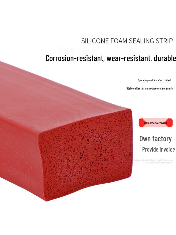 Striscia di Guarnizione in Gomma Espansa Siliconica Resistente alle Alte Temperature