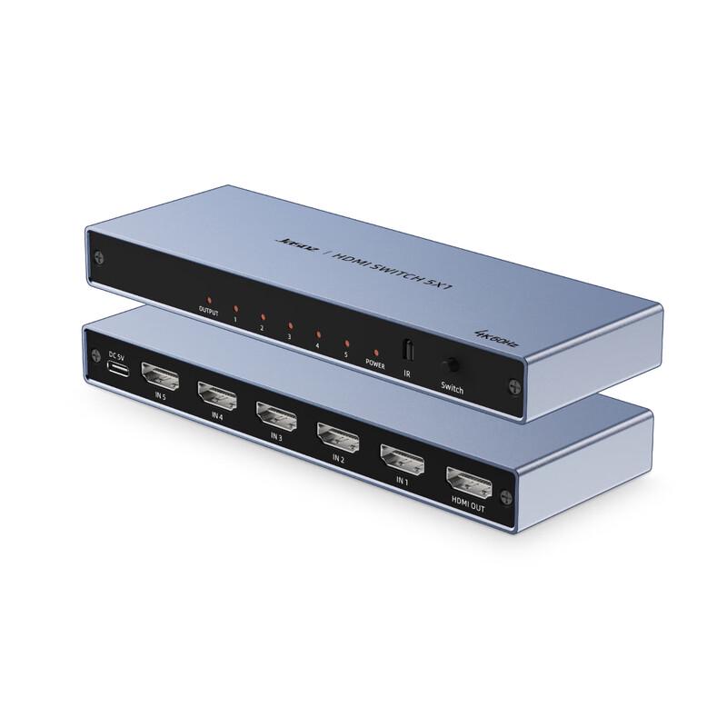 

Jasoz G154 5x1 HDMI 2.0 Switcher with 4K@60Hz Support
