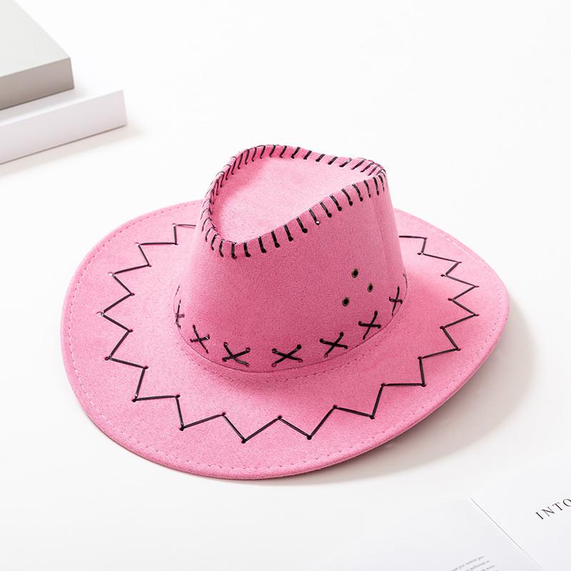 Western Cowboy Hat For Adults And Kids Sun Protection Stylish Summer Fashion Made Of Faux Leather