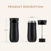 Travel Friendly Stainless Steel French Press Coffees Brewer Double Meshes Filter Vacuum Insulation French Press
