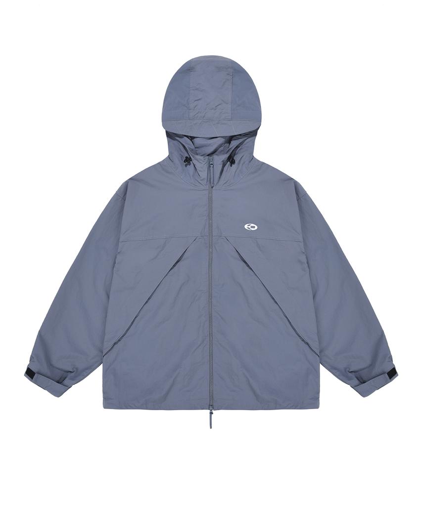 Openyard(Oy) Nylon Wind Breaker Jacket-Blue