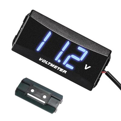Automatic Voltmeter, Voltmeter - Waterproof LED Display Voltmeter Car Tester,Practical Voltmeter Meter Digital Voltmeter Gauge for Motorcycle Car