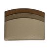 Coach Card Case 10 Gold Letter Float Logo Polished Pebble Leather Women Card Case Ivory CU137-IMOQY
