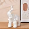 Elephant Ornament Black Golden Animal Design Resin Figurine Symbolizing Good Luck Strength Wisdom Elephant Sculpture