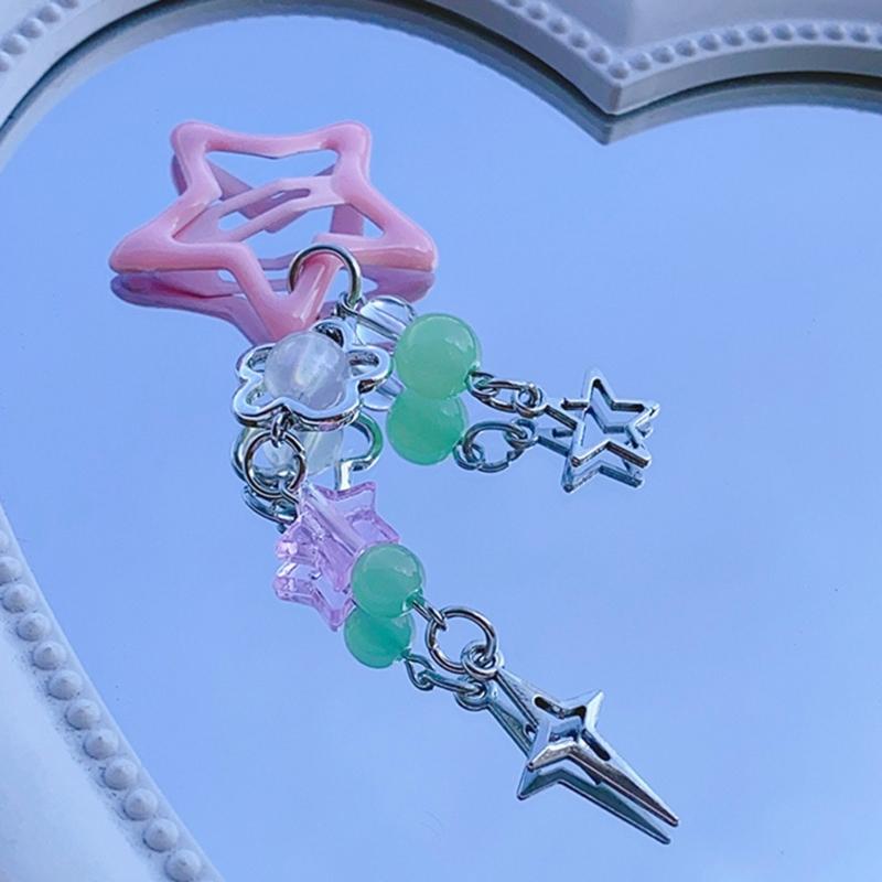 Fashion Hair Clips Y2K Style Star Butterfly Moon Tassels Hairpin Sweet Cool Hair Barrettes Hair Accessories Jewelry