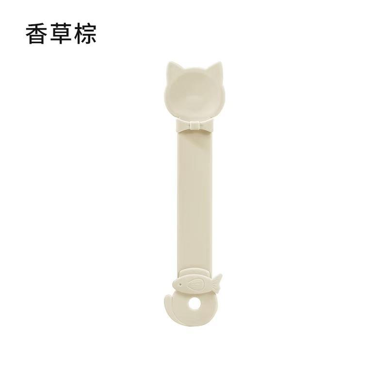Cat Strip Feeding Squeeze Spoon Wall Mountable Liquid Food Dispenser Convenient Pet Feeding Tool