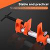3/4in Wood Gluing Pipe Clamp Set Quick Release Pipe Clamp Tools Heavy Duty Metal Pipe Clamp Ergonomic for Woodworking Carpentry