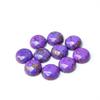 Lot de cabochons ronds en turquoise cuivrée violette naturelle | Cabochons en turquoise cuivrée violette pour la fabrication de bijoux
