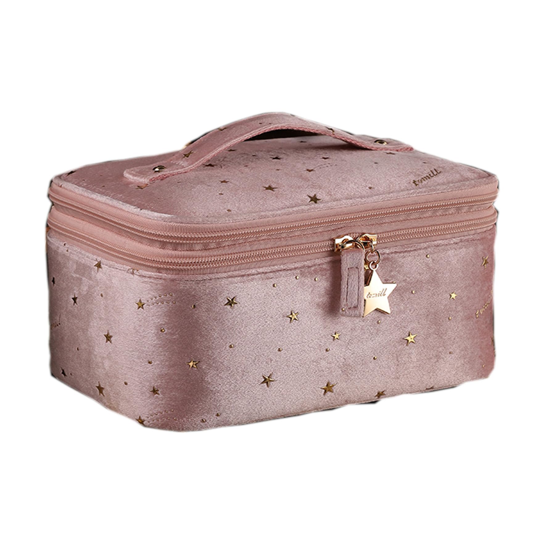 

Хранение макияжа Большой Портативный Макияж Профессиональный Большой Кисть для макияжа Дорожный Косметический Функциональное Хранение Подарок [VCWinMeety] Сумка, Вместимость, Косметичка, Использование, розовый