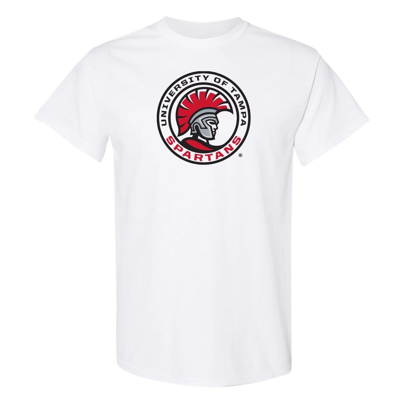 Tampa Spartans Primary Logo T Shirt - White 4XL