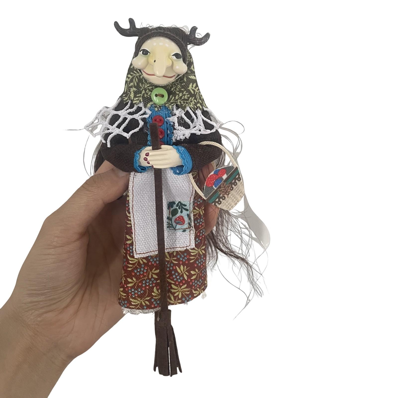 

Кукла-ведьма ручной работы, спутница удачи на вашей кухне, подвесная кукла-ведьма One Size