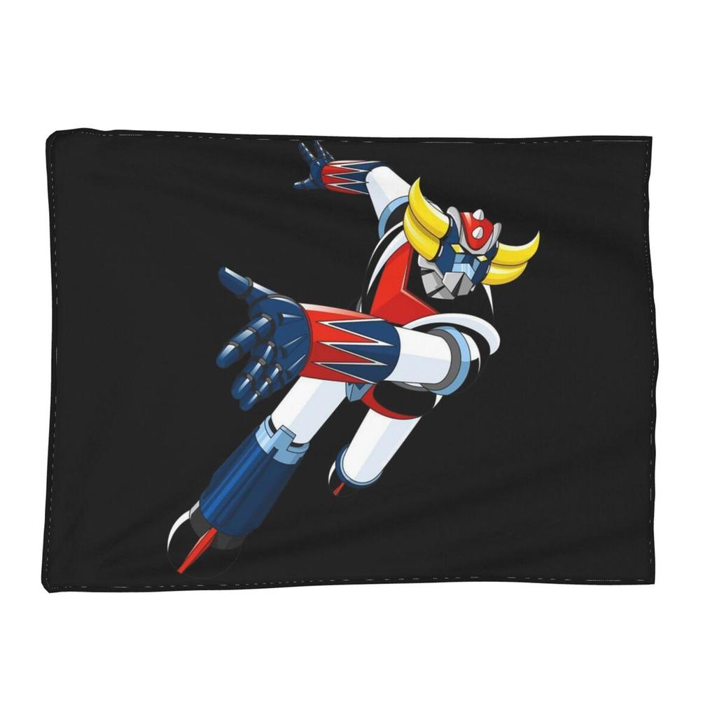 UFO Robot Goldorak Grendizer Anime Mechanical Warrior Blankets Soft Warm Flannel Throw Blanket Plush for Bed room Picnic Couch