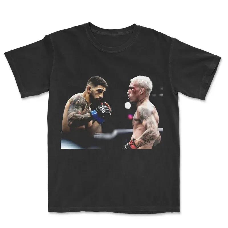 COMBATWEAR Llia Topuria vs Charles Oliveira Graphic Tee, Unisex Boxing Shirt S