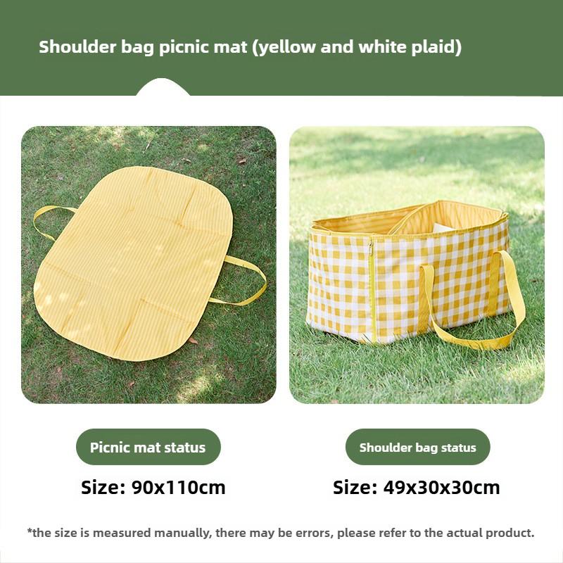 Picnic Mat, Outdoor Moisture-proof Mat, Thickened and Foldable Picnic Tent Mat, Camping Grassland and Beach Aluminum Film Mat жёлтый
