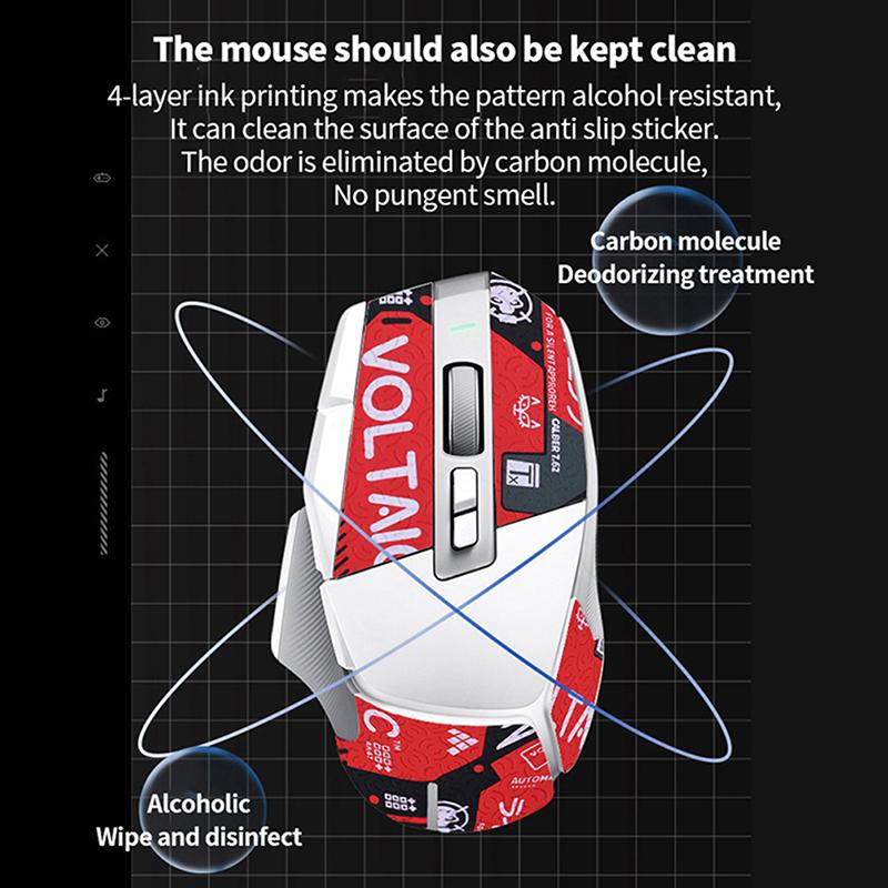 Mouse Grip Tape Skate Sticker For Logitech G502X G502X Puls Non Slip Skin Suck