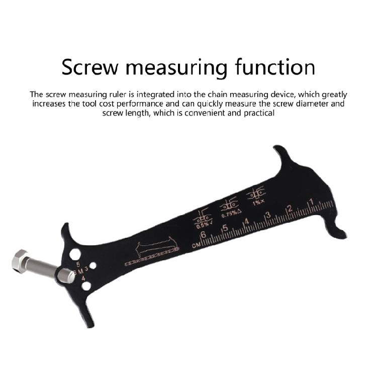 1/3pcs Bicycles Chain Checker Road Bike Chain Wear Indicators Gauge Measuring Ruler Tool Bicycles Chain Repair Tool