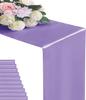 Confezione da 2 Runner da Tavola 30 x 274 cm Bordo Lungo in Raso di Seta per Matrimonio Banchetto Natale Festa di Compleanno Decorazione