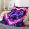 Dolphin Print Flannel Blanket, High Quality Comfortable for All Seasons, Home Decor, Warmth and Comfort, Perfect for Christmas Gifts