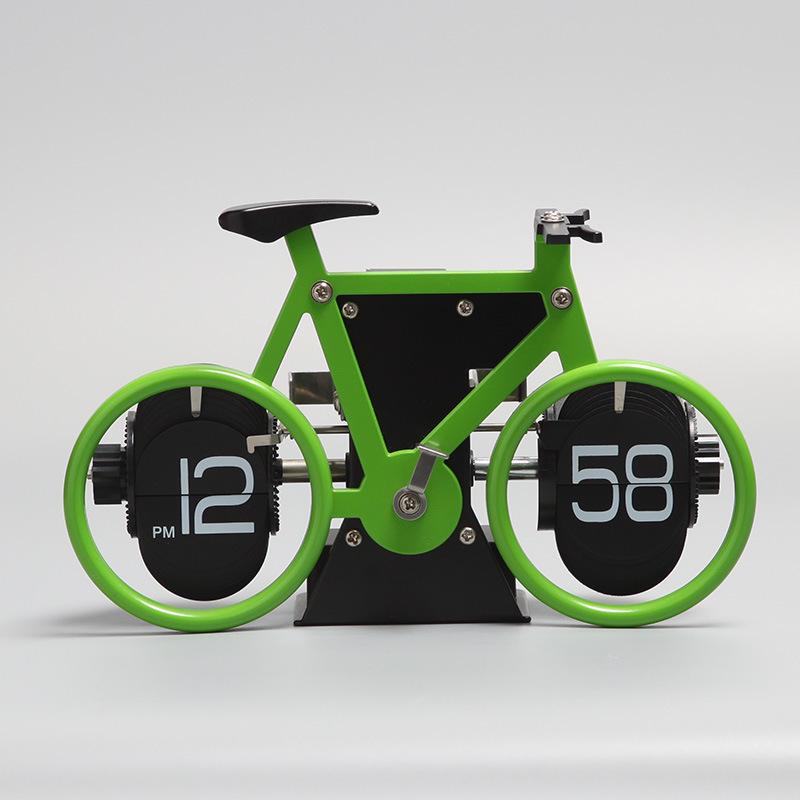 

Creative Bicycle-Shaped Flip Clock - Home Decor Table Clock and Unique Gift