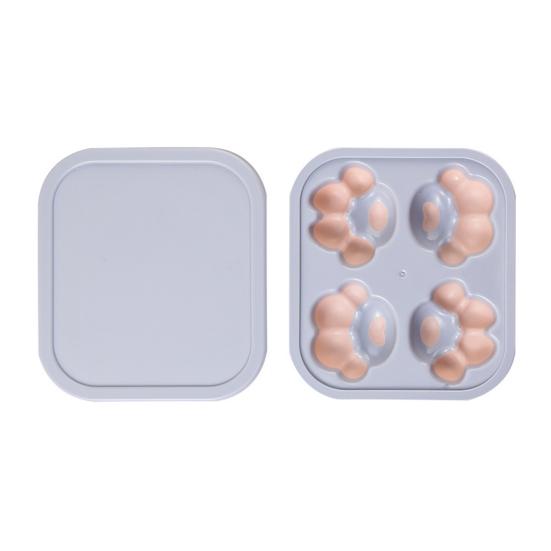 

Silicone Ice Cube Mold with Lid Cute Cat Claw Ice Cube Tray Odor-Free Push-Type BPA-Free Ice Maker for Drinks Coffee Juice Cocktails розовый/фиолетовый