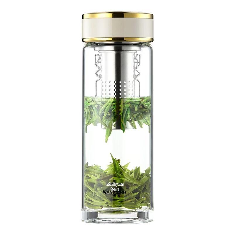 WANXIANG High Borosilicate Glass Portable Car Tea Infuser Bottle
