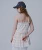 War For Woman Whd-02 Check Shirred Dress_Beige