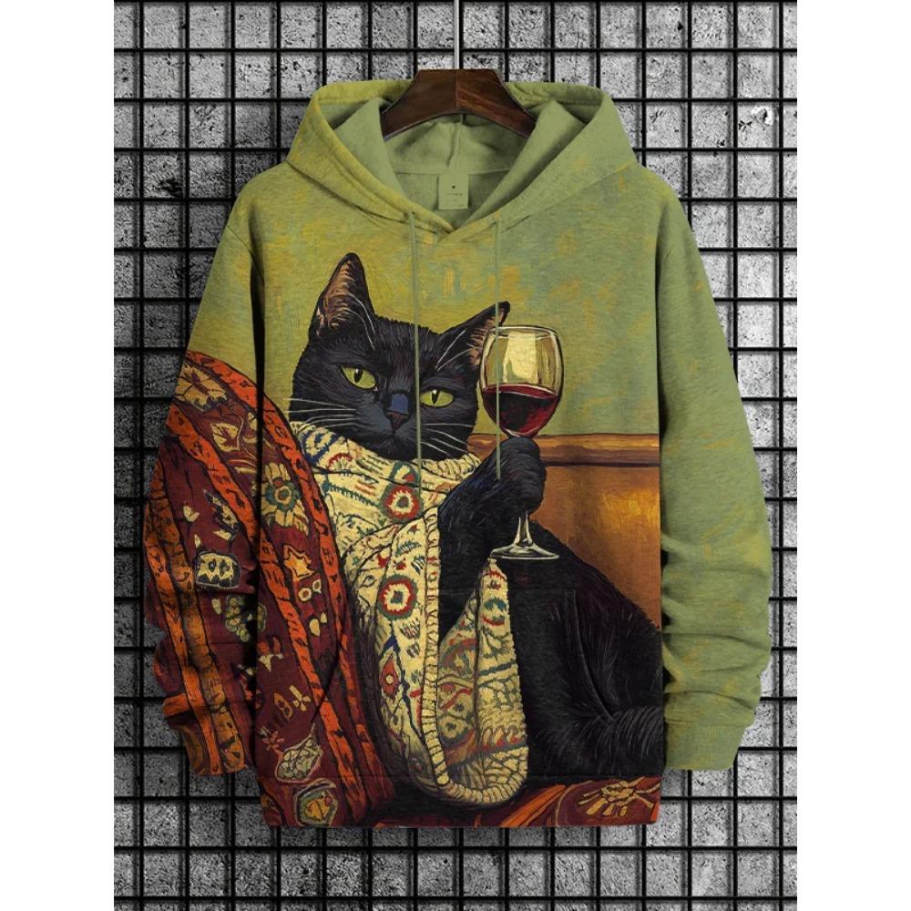 Astronaut Cat 3d Printing Hoodie Men Women Fashion Long Sleeve Hoodies Sweatshirt Oversized Coat Women Sweats Hoodies