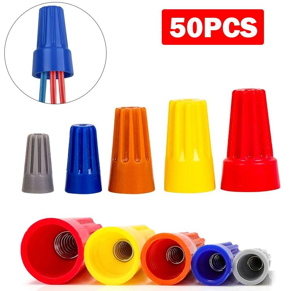 Colorful Wire Caps Nylon Spiral Crimping Cap Electrical Insulated Crimp Electrical