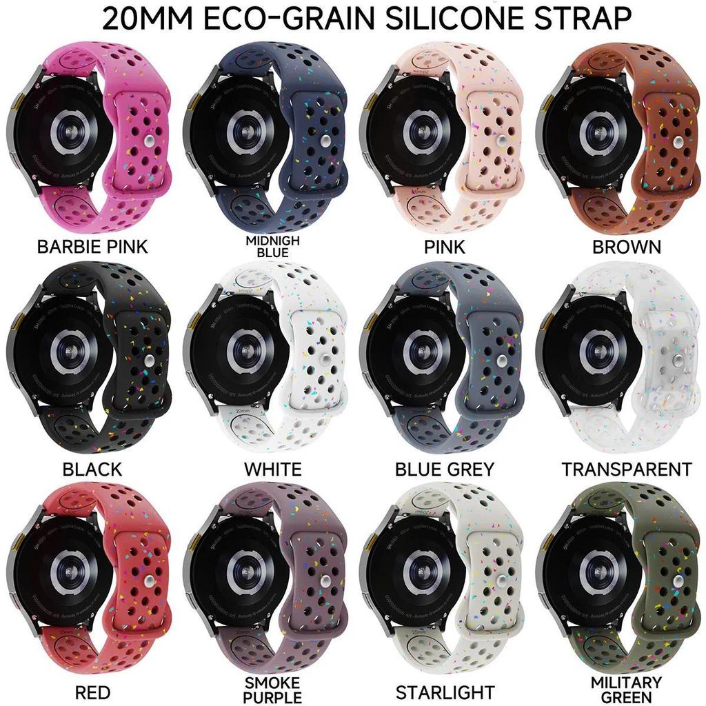18mm 20mm 22mm Silikonrem för Samsung Galaxy Watch 7 6 5 4 5Pro 6Classic Armband för Huawei Watch GT5 4Pro 3 46mm 18mm Band