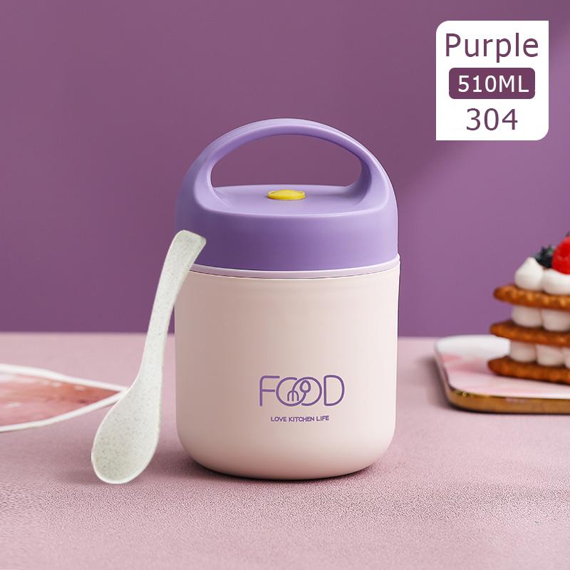 Stainless Steel Vacuum Thermal Lunch Box Insulated Lunch Bag Food Warmer Soup Cup Thermos Containers Bento Lunch Box for Kids