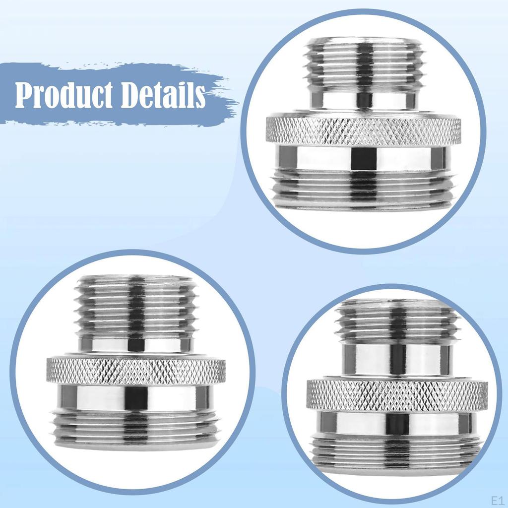 3 Pieces Ball End Shower Arm Adapters Accessories Copper Easy To Install Swivel