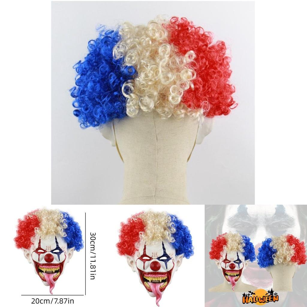 Explosive Head Clown Latex Mask For Halloween Horror Escape Room Haunted House