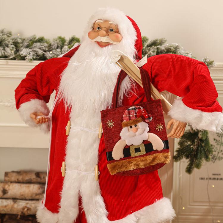 Geantă cadou de Crăciun Geantă măr Geantă cadou de Crăciun pentru copii Geantă măr drăguță cu desene animate